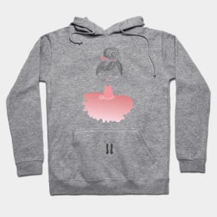 Little dancing ballerina sketch Hoodie